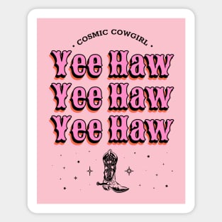 Cosmic Cowgirl YeeHaw Sticker